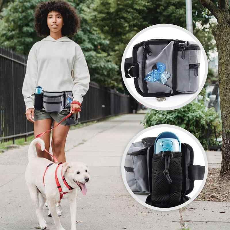 ウエストポーチ ペット トレーニング 犬 散歩 撥水 大容量 3way 多機能 小物入れ マナー袋 おやつ お菓子 バッグ