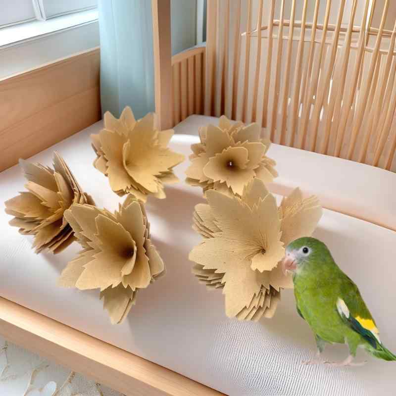 おもちゃ 小動物 ペット 鳥 鸚鵡 インコ ハムスター 噛むおもちゃ 歯磨き 爪とぎ 暇つぶし 天然木 木製スライス ハンドメイド ストレス解消