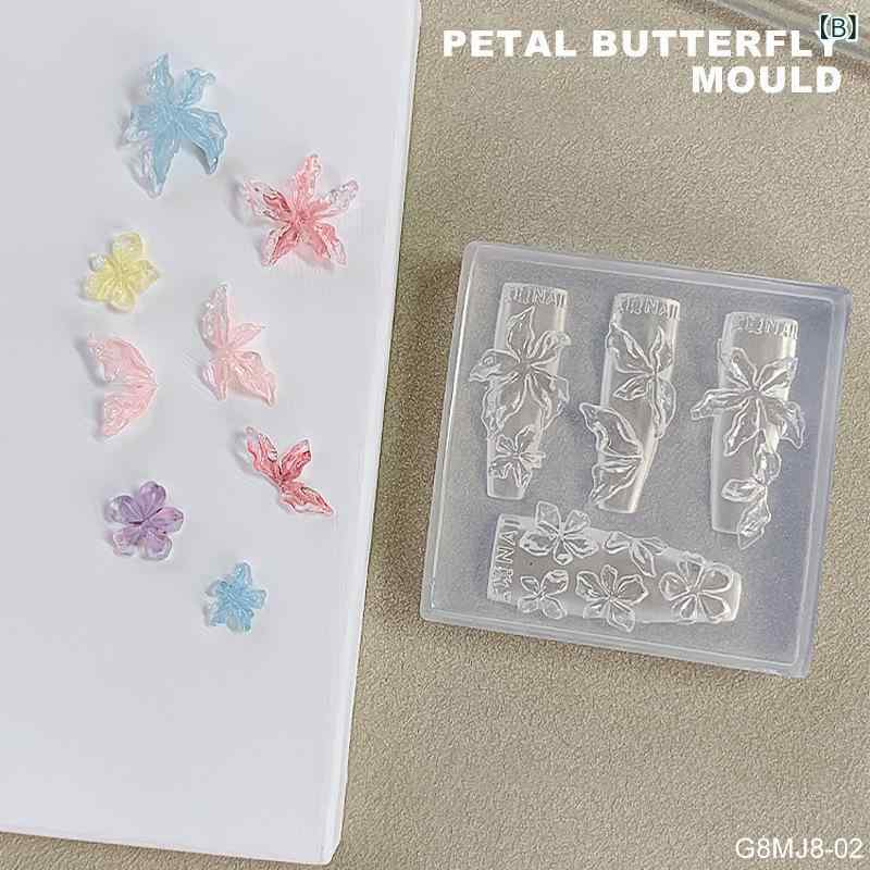 bloomelierのネイルデコパーツ テンプレート レディース 立体 3D シリコンモールド 花 百合 蓮 錦鯉 レジンアート セルフネイル ネイルサロン 業務用｜アングル3