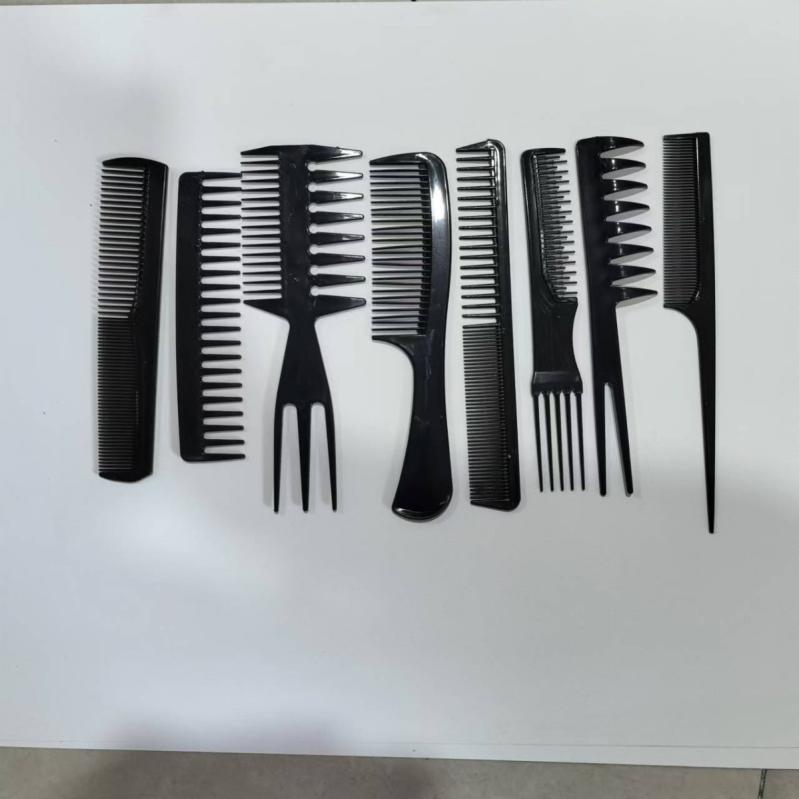 美发梳组合セットアップ レディース メンズ ヘアブラシ 8点セット 静電気防止 理髪店 美容院 メイク プロ仕様 プラスチック 櫛 コーム