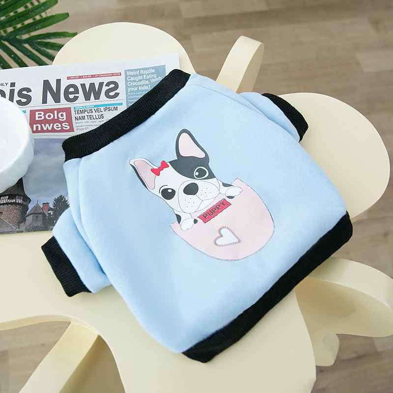 ・カテゴリ: ペット服・スタイル: キュート風・対象: 男女通用・カラー展開: ブルー（茶杯フレンチブルドッグ）、ホワイト（スポーツ）、ブラック（ストリート）、ダブルフレンチブルドッグ、レッド（メガネ）、オレンジ（カジュアル）・サイズ展開: S（推奨体重1.5-3.5kg）、M（推奨体重3.5-5.5kg）、L（推奨体重5.5-8kg）、XL（推奨体重8-12.5kg）、XXL（推奨体重12.5-16kg）