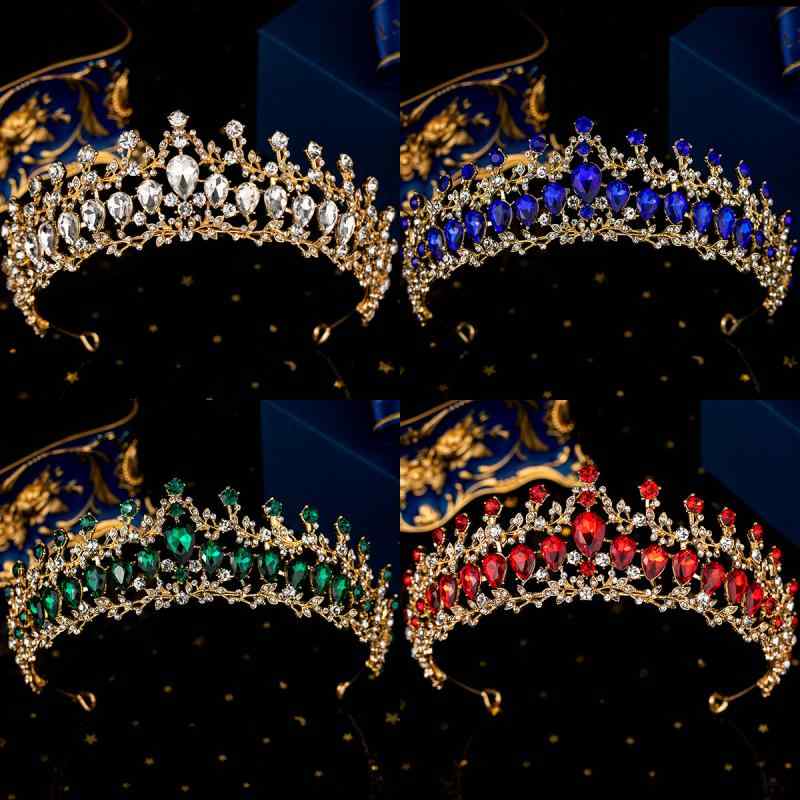 ティアラ レディース 王冠 ヘッドドレス ヘアアクセサリー ウェディング 結婚式 ブライダル 発表会 パーティー クラウン ラインストーン クリスタル キラキラ 髪飾り