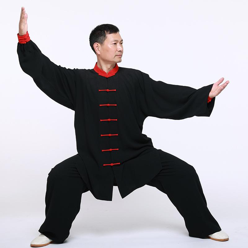 太極拳ウェア メンズ 秋冬 唐装 武術 功夫 伝統衣装 練習着 運動用 トレーニング 競技 大会 発表会 軽量 吸汗速乾 ゆったり 動きやすい