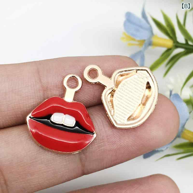 チャーム レディース エナメル かわいい 女の子 バッグ コスメ 口紅 モチーフ DIY ペンダント アクセサリーパーツ 15個セット ブレスレット キーホルダー ハンドメイド 手芸材料 bloomelier-10717816 bloomelier サンプル画像3