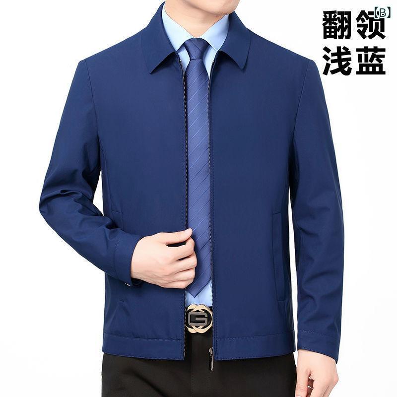 ジャケット メンズ 春秋 アウター ブルゾン 襟付き ビジネス カジュアル 高級感 スタイリッシュ 紳士服 シニア 父の日 プレゼント 薄手 無地 通勤 bloomelier-10741464 bloomelier サンプル画像3
