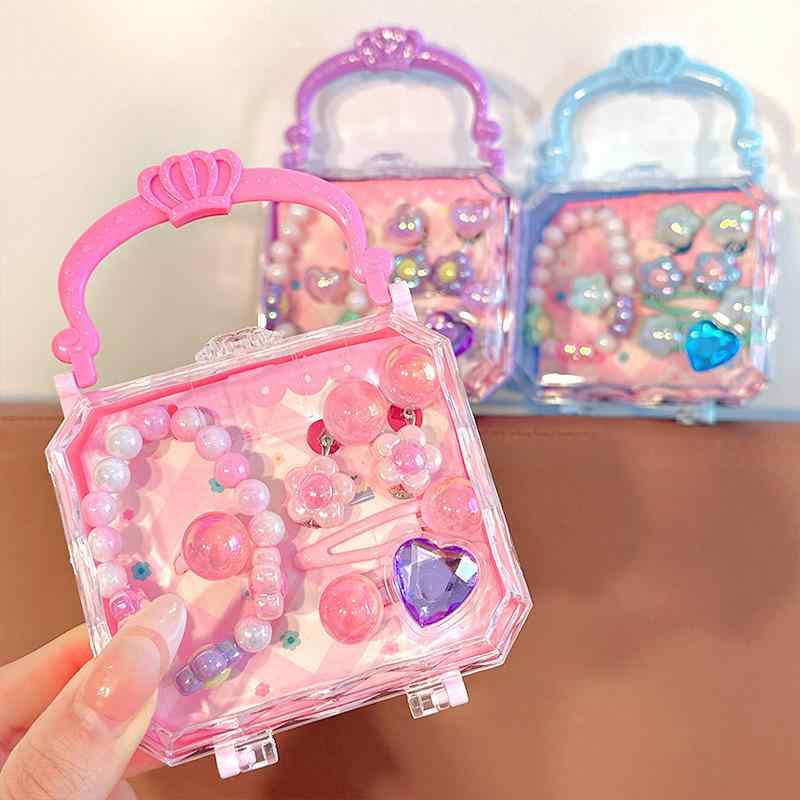 ヘアアクセサリー キッズ 子供 女の子 ジュエリーボックス ビーズ ブレスレット ヘ...