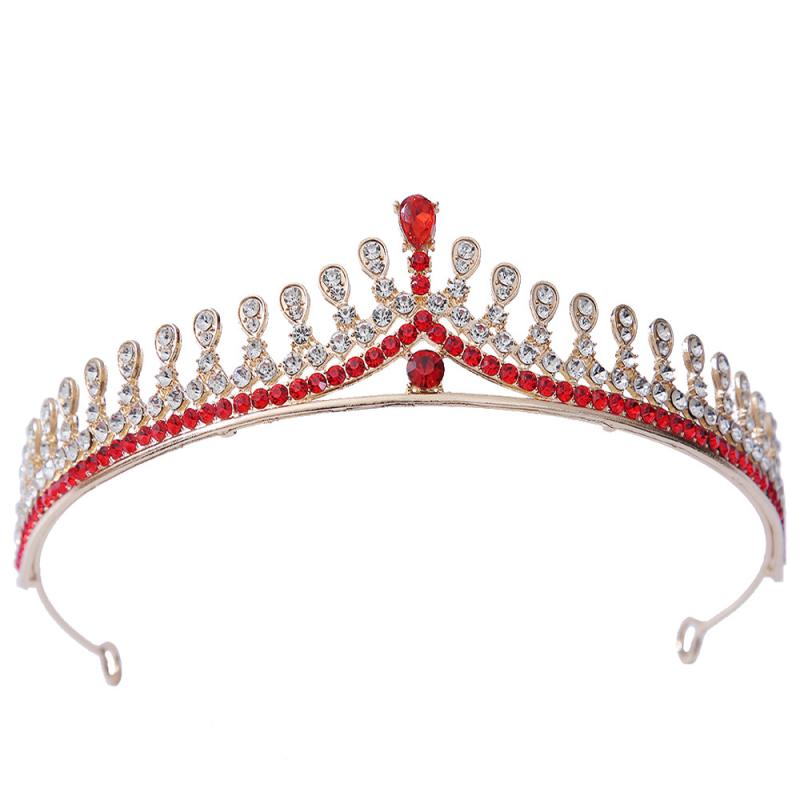 ティアラ レディース ヘアアクセサリー クラウン ラインストーン ビジュー 合金 王冠 ウェディング ブライダル 花嫁 結婚式 挙式 披露宴 二次会 パーティー 発表会 演奏会 舞台 誕生日 記念日 プリンセス