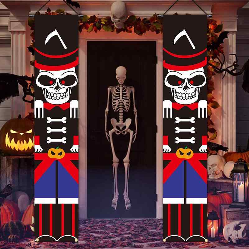 タペストリー ハロウィン クリスマス ドア飾り バナー フラッグ 玄関 飾り付け 吊り下げ 看板 パーティー デコレーション イベント 装飾 店舗用 ポリエステル製