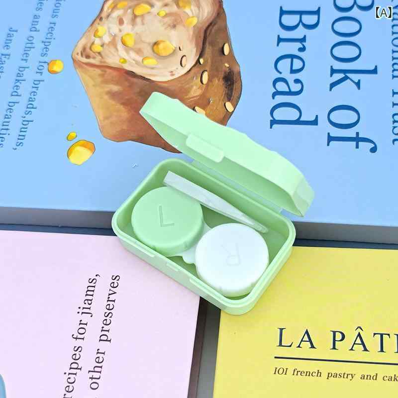 コンタクトレンズケース レディース 小型 軽量 携帯用 かわいい カラフル カラーコンタクトケース ケア用品 保管 収納 旅行 出張 プラスチック製 bloomelier-10750554 bloomelier サンプル画像2