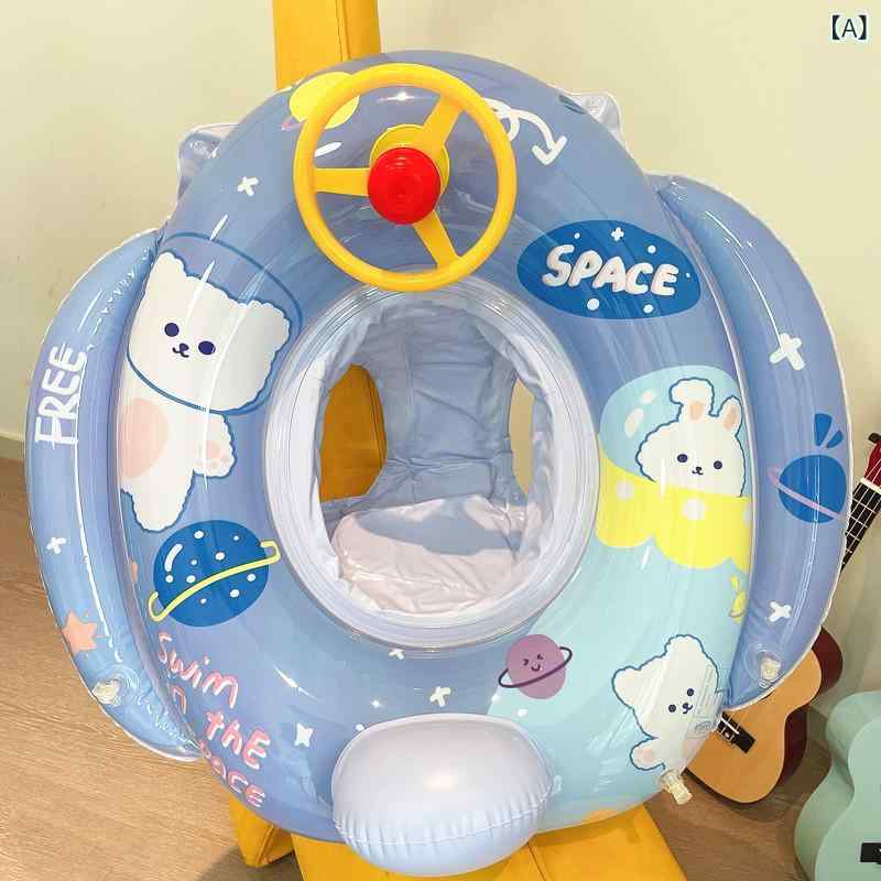 浮き輪 ベビー キッズ 男の子 女の子 足入れ ハンドル付き 0歳 1歳 2歳 3歳 4歳 ク...