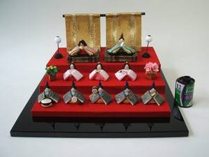 小さな小さなお雛様　なごみ豆雛10人揃え　日本の伝統を伝える初春の風情をお楽しみ下さい！【smtb- ...