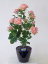 ”超質感”光触媒アートフラワー(造花) ばら(バラ・薔薇)1本立ち(サーモンピンク)生花と間違えるほどのリアルな質感をぜひ体験してください。贈り物・母の日・新築...