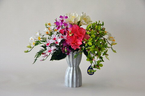 豪華な光触媒アレンジ（造花） 贈り物・ギフト・母の日・新築祝・開店祝・誕生日・記念日・卒業式・入..