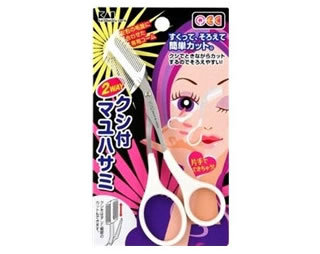【3個セット】 クエック クシ付マユハサミ(1コ入)×3個セット 【正規品】【k】【ご注文後発送までに1週間前後頂戴する場合がございます】