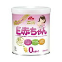 森永 E赤ちゃん 小缶 300g 商品説明 『森永 E赤ちゃん 小缶 300g 』 ◆たんぱく質含量の変更による乳児の消化負担の軽減や、3種類のオリゴ糖を配合(「ラクチュロース」「ラフィノース」に加えて「ガラクトオリゴ糖」を新規配合)で、更に母乳に近く消化がよくなりました。 ◆0ヵ月から 森永 E赤ちゃん 小缶 300g 　詳細 【栄養成分】 (100g当たり) 熱量(kcaL) 512 たんぱく質(g) 11.0(当量) 脂質(g) 27.0 調整脂肪(g) 26.9 炭水化物(g) 57.0 乳糖(g) 45.5 可溶性多糖類(g) 10.2 難消化性オリゴ糖(g) 1.30 灰分(g) 2.3 水分(g) 2.7 ビタミンA(μg) 410 ビタミンB1(mg) 0.35 ビタミンB2(mg) 0.7 ビタミンB6(mg) 0.3 ビタミンB12(μg) 1.2 ビタミンC(mg) 60 ビタミンD(μg) 6.5 ビタミンE(mg) 10 ビタミンK(μg) 25 リノール酸(g) 3.0 α-リノレン酸(g) 0.4 アラキドン酸(ARA)(mg) 35 ドコサヘキサエン酸(DHA)(mg) 70 ナイアシン(mg) 3.5 葉酸(μg) 100 イノシトール(mg) 60 パントテン酸(mg) 4 β-カロテン(μg) 45 ビオチン(μg) (4.5) コリン(mg) 80 カルニチン(mg) 12 ラクトフェリン(mg) 50(消化物) シスチン(mg) 200 タウリン(mg) 20 リン脂質(mg) 850 スフィンゴミエリン(mg) 50 コレステロール(mg) 46 ヌクレオチド(mg) 8 ラクチュロース(mg) 300 ラフィノース(mg) 500 ガラクトオリゴ糖(mg) 500 カルシウム(mg) 380 リン(mg) 210 ナトリウム(mg) 140 カリウム(mg) 495 塩素(mg) 310 マグネシウム(mg) 45 鉄(mg) 6 銅(mg) 0.32 亜鉛(mg) 3 マンガン(μg) 24 ヨウ素(μg) (20) 原材料など 商品名 森永 E赤ちゃん 小缶 300g 原材料もしくは全成分 乳糖、調整脂肪(パーム油、パーム核油、ヒマワリ油、サフラワー油、エゴマ油)、乳清たんぱく質消化物、デキストリン、カゼイン消化物、乳糖分解液(ラクチュロース)、ガラクトオリゴ糖液糖、ラフィノース、精製魚油、アラキドン酸含有油、L-カルニチン、レシチン(大豆由来)、炭酸カルシウム、塩化マグネシウム、塩化カリウム、ビタミンC、リン酸三カルシウム、炭酸ナトリウム、リン酸水素二カリウム、ラクトフェリン消化物、コレステロール、炭酸カリウム、ピロリン酸第二鉄、ビタミンE、タウリン、硫酸亜鉛、シチジル酸ナトリウム、ビタミンD3、パントテン酸カルシウム、ニコチン酸アミド、イノシトール、ウリジル酸ナトリウム、ビタミンA、硫酸銅、5’-アデニル酸、イノシン酸ナトリウム、グアニル酸ナトリウム、ビタミンB1、ビタミンB2、ビタミンB6、葉酸、B-カロテン、ビタミンB12 内容量 300g 販売者 森永乳業 アレルギー物質 乳、大豆※原材料中に使用されているアレルギー物質(25品目中)を表示しております。 広告文責 株式会社プログレシブクルー072-265-0007 区分 日用品森永 E赤ちゃん 小缶 300g ×3個セット