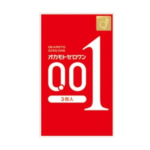 即納★ゼロワン 0.01ミリ 3個入り×20個セット オカモト