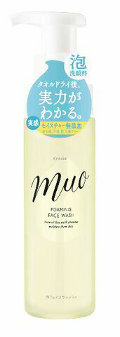 muo(ミュオ) 泡洗顔料 200ml 商品説明 『muo(ミュオ) 泡洗顔料 200ml』 着色料・香料・防腐剤・品質安定剤・鉱物油・シリコン・アルコール(エタノール)無添加の泡洗顔料です。アレルギーテスト済み・顔スティンギングテスト済みで、お肌にやさしい処方です。マイルド洗浄成分(アミノ酸系洗浄成分)+グリセリン(保湿成分)+国産米由来の酒粕エキス&amp;米ぬかエキス(保湿成分)。天然アロマのやさしい香り。 原材料など 商品名 muo(ミュオ) 泡洗顔料 200ml 原材料 水、グリセリン、DPG、ラウリルヒドロキシスルタイン、ラウリン酸PEG-80ソルビタン、ココイルメチルタウリンNa、酒粕エキス、コメヌカエキス、ラベンダー油、オレンジ油、ベルガモット果実油、クエン酸、クエン酸Na、ポリソルベート20、BG 内容量 200ml 販売者 クラシエホームプロダクツ販売 ご使用方法 顔を濡らし、適量(2-3プッシュ)を手にとり、顔全体を包み込むようにやさしく洗ってください。その後水またはぬるま湯で充分に洗い流してください。直接水のかかる状態でポンプを押さないでください。 ご使用上の注意 ●お肌に異常が生じていないかよく注意して使用してください。お肌に合わない時はご使用をおやめください。また傷・湿しん等、異常のある時は使用しないでください。●目に入らないように注意し、入った時はすぐに洗い流してください。●乳幼児の手の届かないところに置いてください。●直射日光のあたる場所や高温になる場所には置かないでください。●この商品は合成香料や品質安定剤が無添加のため、原料特有のにおいや変色がみられることがありますが、品質には問題ありません。 お問い合わせ先 クラシエホームプロダクツお客様相談室03-5446-3210 広告文責 株式会社プログレシブクルー072-265-0007 区分 化粧品muo(ミュオ) 泡洗顔料 200ml