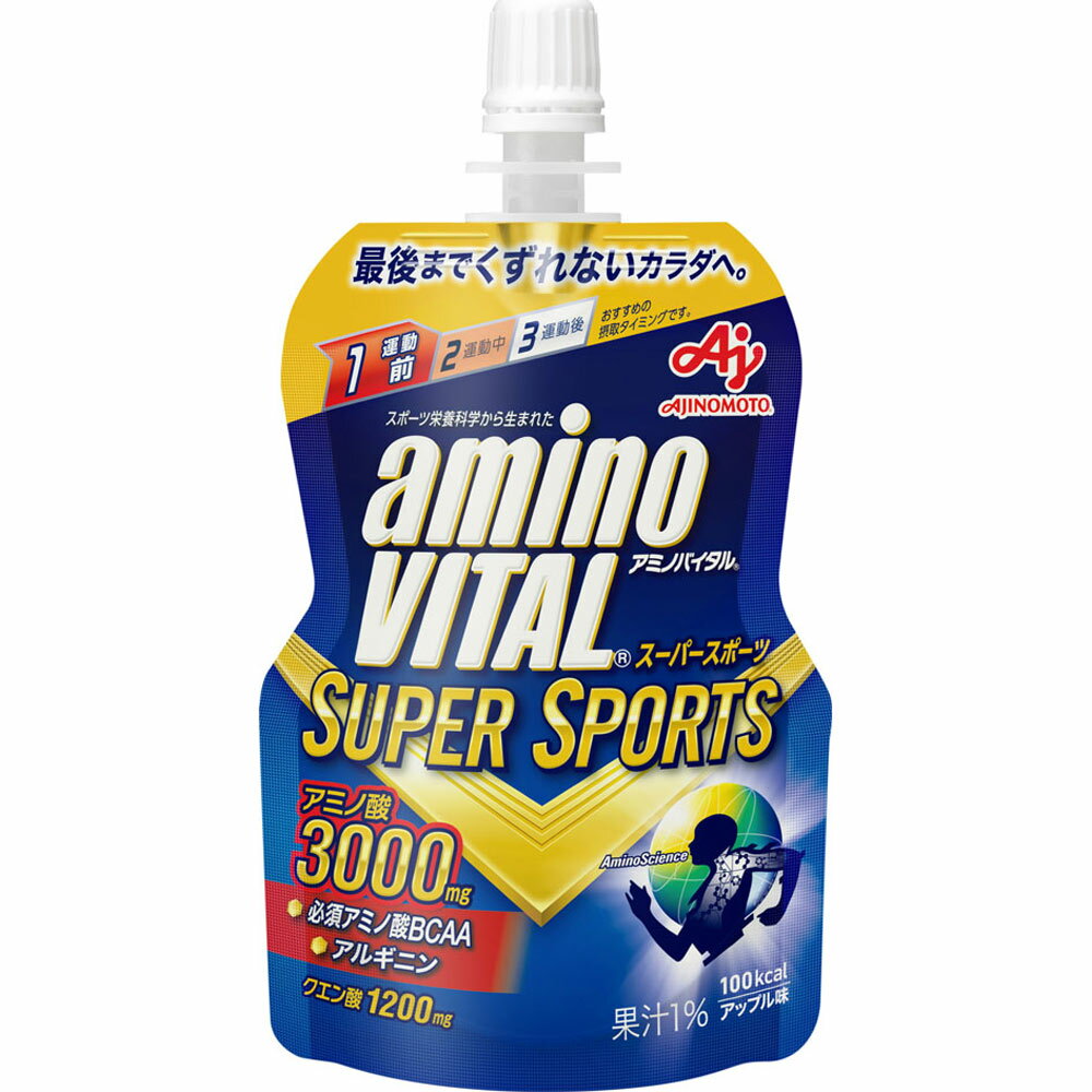 味の素 アミノバイタル ゼリー　ドリンク SUPER SPORTS 100g　1個【正規品】※軽減税率対象品　スーパースポーツ