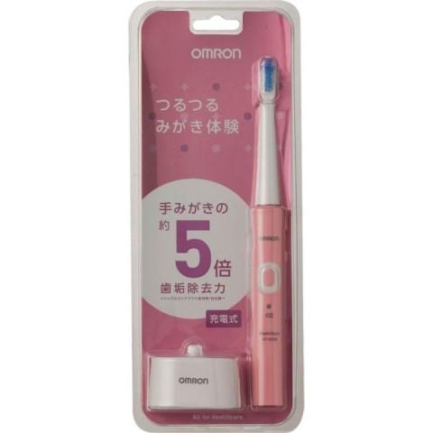 音波式電動歯ブラシ HT-B303-PK 充電式 歯垢除去ブラシのカタチの異なる3種類の植毛が、効果的に歯垢を除去します 音波式 電動 歯ブラシ