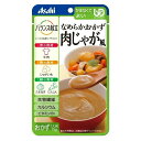 バランス献立　なめらかおかず　肉じゃが風　75g 商品説明 『バランス献立　なめらかおかず　肉じゃが風　75g』 たまねぎ、じゃがいも、牛肉、にんじんをなめらからに裏ごしし、肉じゃが風に仕上げました。 【バランス献立　なめらかおかず　肉じゃが風　75g　詳細】 1食当たり エネルギー 76kcal たんぱく質 1．1g 脂質 5．0g 炭水化物 8．4g 糖質 4．7g 食物繊維 3．7g 食塩相当量 0．57g ビタミンB1 0．50mg カルシウム 54mg 原材料など 商品名 バランス献立　なめらかおかず　肉じゃが風　75g 原材料もしくは全成分 たまねぎピューレー、植物油脂、じゃがいも、牛肉、イヌリン（食物繊維）、砂糖、にんじん、発酵調味料、白だし（小麦・さば・大豆を含む）、しょうゆ、ビーフエキス、食塩・増粘剤（キサンタン）、炭酸Ca、ゲル化剤（ジェラン）、調味料（アミノ酸等）、V．B1 内容量 75g 保存方法 直射日光を避け、常温で保存してください。 製造国 日本 販売者 アサヒグループ食品 ご使用上の注意 ●調理時や喫食時のやけどにご注意ください。 ●加熱のしすぎによる中身の飛びはねや、やけどを避けるため、必ず加熱方法を守ってください。 ●かむ力、飲み込む力には個人差がありますので、飲み込むまで様子を見守ってください。 ●開封後はなるべく早くお召し上がりください。 アレルギー 小麦・牛肉・さば・大豆 広告文責 株式会社プログレシブクルー072-265-0007 区分 食品バランス献立　なめらかおかず　肉じゃが風　75g