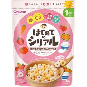 【10個セット】 和光堂 はじめてのシリアル 緑黄色野菜といちごヨーグルト 40g ×10個セット 【正規品】※軽減税率対象品 【10個セット】 和光堂 はじめてのシリアル 緑黄色野菜といちごヨーグルト 40g ×10個セット 【正規品】※軽減税率対象品