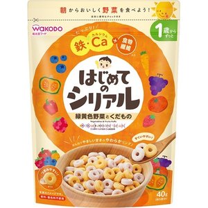 和光堂 はじめてのシリアル 緑黄色野菜とくだもの 40g 【正規品】※軽減税率対象品