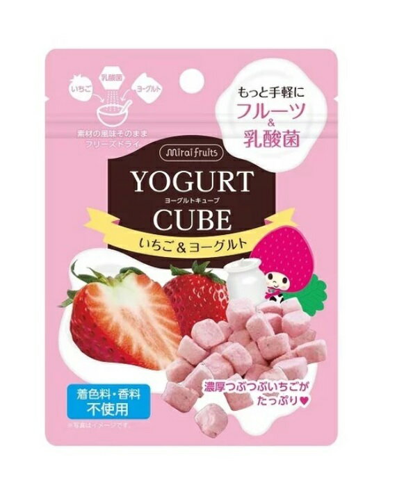 ビタットジャパン　ミライフルーツ　ヨーグルトキューブ　いちご＆ヨーグルト 16g【正規品】【mor】【ご注文後発送までに1週間前後頂戴する場合がございます】