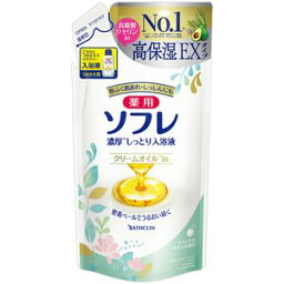 【12個セット】 薬用ソフレ 濃厚しっとり入浴液 リラックスサボンの香り つめかえ(400ml)×12個セット　1ケース分 【正規品】【dcs】