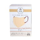 【10個セット】 彩 SAI 立体マスク 個包装 ベージュ&ワイン ふつうサイズ(30枚入)×10個セット 【正規品】(4)