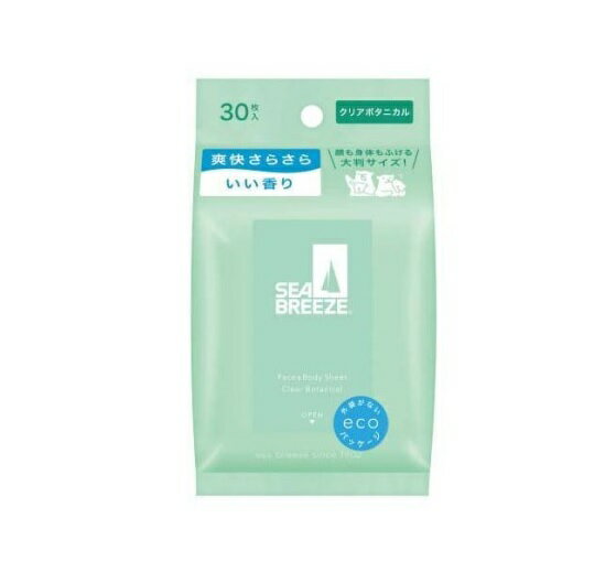 【36個セット】【1ケース分】 ファイントゥディ シーブリーズ フェイス&ボディシート N クリアボタニカル(30枚入)×36個セット 1ケース分 【正規品】【ori】