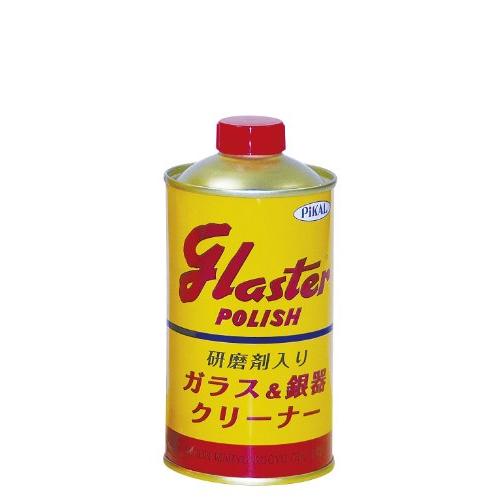 日本磨料工業　ガラスクリーナー グラスターポリッシュ 500g 商品説明 『日本磨料工業　ガラスクリーナー グラスターポリッシュ 500g』 ●液状タイプの多用途ポリッシュです。 ●ガラスに付いたガンコな汚れや銀製品等の汚れ落としに最適です。 使用に適するもの　　ガラス(窓、鏡、ショーケース等)、銀製品 使用に適さないもの　　ガラスの表面に、塗装、コーティング、フィルム、その他すりガラス等特殊な処理をしたものテレビ、ディスプレー樹脂素材の窓や鏡銀の表面に、塗装、コーティング、メッキ、その他特殊な処理をしたもの 【日本磨料工業　ガラスクリーナー グラスターポリッシュ 500g　詳細】 原材料など 商品名 日本磨料工業　ガラスクリーナー グラスターポリッシュ 500g 販売者 日本磨料工業 ご使用方法 フタをとる前に缶ごとよく振ってください。やわらかな布またはスポンジに適量付け、表面にむらなく塗りのばしてください。(汚れがひどいときは多めにつけてよくこすってください。)乾いた後、別のきれいな布で良く拭き取ってください。 広告文責 株式会社プログレシブクルー072-265-0007 区分 日用品日本磨料工業　ガラスクリーナー グラスターポリッシュ 500g ×5個セット