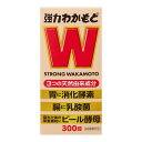 強力わかもと 商品説明 『強力わかもと』 ◆アスペルギルス・オリゼーNK菌：わかもと製薬が独自に開発したアスペルギルス・オリゼーNK菌は、昔から清酒や醤油の醸造に使われてきたこうじ菌であるアスペルギルス・オリゼーの仲間で、各種消化酵素を産生します。 ＜強力わかもとには次のものが含まれています。＞ 消化酵素：アミラーゼ、プロテアーゼ、リパーゼ 乳酸菌：ストレプトコッカス・フェカリス ビタミン：ビタミンB1、ビタミンB2、ビタミンB6、ビタミンB12、ニコチン酸アミド、パントテン酸、葉酸、ビオチン、イノシトール、パラアミノ安息香酸 強力わかもと　詳細 栄養成分・分量】27錠(成人1日量)中 アスペルギルス・オリゼーNK菌(消化酵素産生菌)培養末 3375.0mg 乳酸菌培養末 675.0mg 酵母(ビタミン補強)(ビタミンB13.4mg、ビタミンB22mg、ニコチン酸アミド2mg) 2497.5mg ※添加物として、沈降炭酸カルシウムを含有します。 原材料など 商品名 強力わかもと 内容量 300錠入 販売者 わかもと製薬 効能・効果 ・胃もたれ、食欲不振、消化不良、消化不良による胃部・腹部膨満感、食べ過ぎ、胸つかえ、消化促進 ・整腸(便通を整える)、軟便、便秘、腹部膨満感 ・滋養強壮、虚弱体質、肉体疲労・病中病後・胃腸障害・栄養障害・発熱性消耗性疾患・産前産後などの場合の栄養補給 用法・用量 成人(15歳以上) 1回9錠 11歳以上 15歳未満 1回6錠 8歳以上 11歳未満 1回5錠 5歳以上 8歳未満 1回3錠 5歳未満 服用しないこと 1日3回食後に服用してください。 ご使用上の注意 1.次の人は服用前に医師又は薬剤師に相談してください。 (1)医師の治療を受けている人 (2)本人又は家族がアレルギー体質の人 (3)薬によりアレルギー症状を起こしたことのある人 2.用法・容量を守ってください。(他のビタミン等を含有する製剤を同時に服用する場合には過剰摂取等に注意してください) 3.服用に際しては、説明文書をよく読んでください。 4.直射日光の当たらない湿気の少ない涼しい所に、白色の中栓と橙色のキャップを密栓して保管してください。 5.使用期限を過ぎた製品は服用しないでください。 広告文責 株式会社プログレシブクルー072-265-0007 区分 日用品強力わかもと　300錠入　指定医薬部外品×3個セット