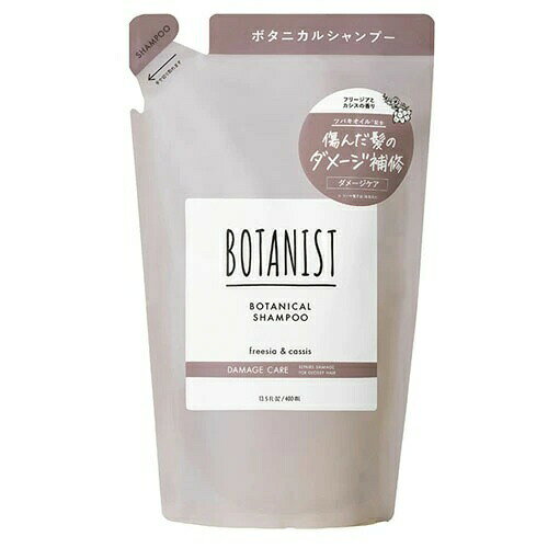 I-ne BOTANIST ボタニカルシャンプー ダメージケア つめかえ 商品説明 『I-ne BOTANIST ボタニカルシャンプー ダメージケア つめかえ』 濃密なボタニカル美容液を髪の仕上がりに合わせて独自比率で配合。 髪と地肌を心地よく洗い上げ、必要な潤いは守ります。 洗う度に髪の内側までしっかり補修し、毛先までしなやかな美しい髪へ導きます。 フリージアとカシスの華麗で優しい香りです。 【I-ne BOTANIST ボタニカルシャンプー ダメージケア つめかえ　詳細】 原材料など 商品名 I-ne BOTANIST ボタニカルシャンプー ダメージケア つめかえ 内容量 400ml 原産国 日本 販売者 株式会社I-ne ご使用上の注意 ● お肌に異常が生じていないか、よく注意して使用してください。 ● お肌に合わないときや次のような場合には、使用を中止してください。 そのまま使用を続けますと、症状を悪化させることがありますので皮膚科専門医等にご相談されることをおすすめします。 （1）使用中、赤味、はれ、かゆみ、刺激、色抜け（白斑等）や黒ずみ等の異常が現れた場合 （2）使用したお肌に直射日光があたって、上記のような異常が現れた場合 ● 傷やはれもの、湿疹等異常のある部位には使用しないでください。 ● 目に入ったときは、すぐに洗い流してください。 ● 極端に高温又は低温の場所、直射日光のあたる場所、乳幼児の手の届く場所には保管しないでください。 ● 天然由来の成分を配合しているため、香り・色の変化にばらつきがでる場合がありますが、品質には問題ございません。 ●石油ファンヒーターを使用中の部屋で使用しないでください。点火不良や途中消火の原因となる場合があります。 ●火気にご注意ください。 広告文責 株式会社プログレシブクルー072-265-0007 区分 化粧品I-ne BOTANIST ボタニカルシャンプー ダメージケア つめかえ　400ml×10個セット