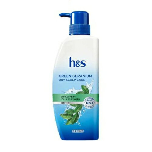 P&G h&s 薬用シャンプー グリーンゼラニウム ドライスカルプケア 商品説明 『P&G h&s 薬用シャンプー グリーンゼラニウム ドライスカルプケア』 ◆頭皮のカサつきにかゆみ予防 ◆薬用処方が肌の5層まで深く浸透※ (※ 角質層内) ◆頭皮の乾燥・かゆみ・フケ予防に ◆頭皮悩みの根本原因対策を！ ◆余分な皮脂や汚れを取り除くだけでなく、h＆sの薬用処方が肌の表面から毛穴の奥まで深く浸透※ (※ 角質層内)。 ◆頭皮のかゆみとフケの根本原因に届いて働きかけます。 ◆h＆s薬用シャンプーの後にh＆s薬用コンディショナーをご使用いただくと、通常の200％の量の薬用成分が頭皮に留まります※ (※ メーカー製非医薬部外品コンディショナー使用時と比べて) ◆グリーンゼラニウムの香り P&G h&s 薬用シャンプー グリーンゼラニウム ドライスカルプケア　詳細 原材料など 商品名 P&G h&s 薬用シャンプー グリーンゼラニウム ドライスカルプケア 原材料もしくは全成分 有効成分：ジンクピリチオン液 その他の成分：精製水、ベンジルアルコール、塩化O-(2-ヒドロキシ-3-(トリメチルアンモニオ)プロピル)グァーガム、安息香酸ナトリウム、塩化ナトリウム、ポリオキシエチレンラウリルエーテル硫酸ナトリウム、水酸化ナトリウム、無水クエン酸、メチルクロロイソチアゾリノン・メチルイソチアゾリノン液、ラウリル硫酸ナトリウム、香料、ヤシ油脂肪酸モノエタノールアミド、セタノール、クエン酸ナトリウム、キシレンスルホン酸アンモニウム液、高重合メチルポリシロキサン(1)、ジステアリン酸エチレングリコール、塩酸 内容量 330g 販売者 P＆Gジャパン合同会社 販売名エイチ アンド エス sJMA(ドライスカルプA) ご使用方法 ・指で頭皮をマッサージするようにシャンプーしてください。 ・開け方：ポンプ肩部を片手で押さえながら、頭部を回してください。最初は数回カラ押ししてください。 ご使用上の注意 ・湿疹、皮フ炎(かぶれ、ただれ)等の皮フ障害があるときには、悪化させる恐れがあるので使用しないでください。 ・かぶれたり、刺激を感じたときには使用を中止し、皮フ科専門医等にご相談されることをおすすめします。 ・目に入らないように注意してください。 ・入ったときは直ちに洗い流し、異物感が残る場合は、医師にご相談ください。 ・お子様の手の届かないところに置いてください。 原産国 タイ 広告文責 株式会社プログレシブクルー072-265-0007 区分 医薬部外品P&G h&s 薬用シャンプー グリーンゼラニウム ドライスカルプケア　330g