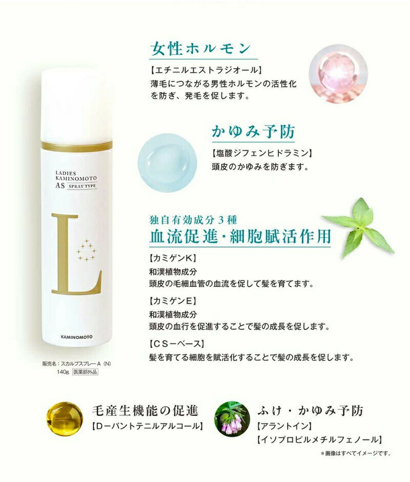 【20個セット】 加美乃素本舗 レディース加美乃素 AS スプレータイプ(140g)×20個セット【正規品】 2