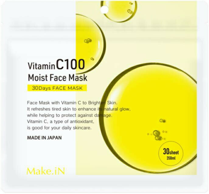 Make.iN ビタミンC100 モイストフェイスマスク 30枚入り【正規品】
