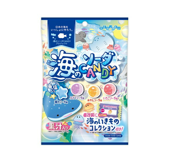 【10個セット】 扇雀飴本舗 海のソーダキャンデー(80g)×10個セット【正規品】【ori】※軽減税率対象品