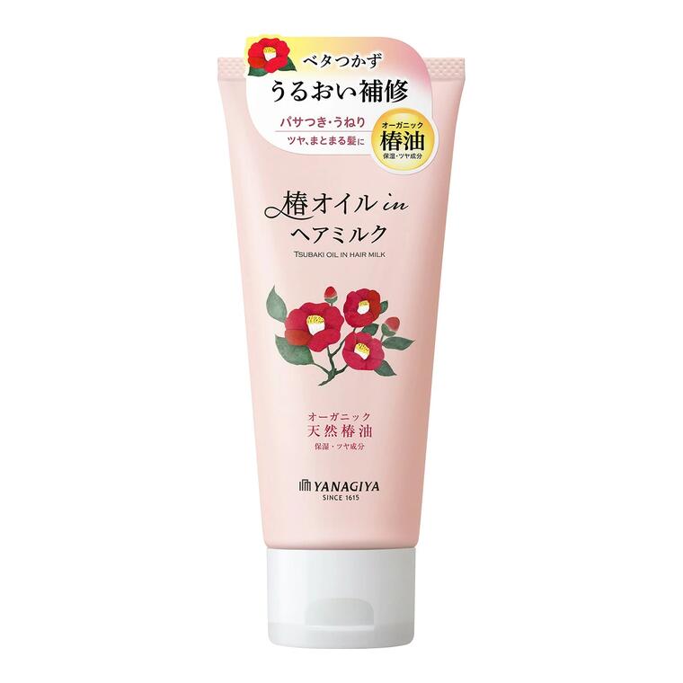 柳屋本店　椿 オイルイン ヘアミルク 140g 商品説明 『柳屋本店　椿 オイルイン ヘアミルク 140g』 ●水分と油分をバランスよく配合し、べたつかず、ツヤとうるおいを1日中保つヘアミルク。 ●うねりやパサつきの気になる髪に。 ●ぜいたくなうるおいで、髪に上質な輝きを与えるオーガニック椿油配合。 ●加水分解ケラチンと、セラミド誘導体、γ—ドコサラクトンが髪を補修・保護し、なめらかな質感に導く。 ●これ1本でお手入れ簡単、ダメージ補修から広がり防止、熱保護、カラーケアまで完了、上品なフローラルのほのかな香り。 【柳屋本店　椿 オイルイン ヘアミルク 140g　詳細】 原材料など 商品名 柳屋本店　椿 オイルイン ヘアミルク 140g 内容量 140g 製造国 日本 広告文責 株式会社プログレシブクルー072-265-0007 区分 化粧品柳屋本店　椿 オイルイン ヘアミルク 140g×10個セット