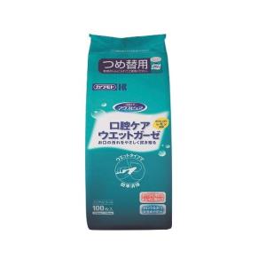 カワモト マウスピュア 口腔ケア ウエットガーゼ つめ替用 100枚入 商品説明 『カワモト マウスピュア 口腔ケア ウエットガーゼ つめ替用 100枚入』 ★清掃が簡単 水分をしっかり含んでいるため、ネバつく汚れもキレイに取れます。 ★うるおい成分配合 お口うるおう保湿成分配合です。乾燥したお口にも使いやすいノンアルコールタイプです。 ★丈夫な不織布 丈夫な不織布を使用しており、ケア中やボトルからの取り出し時に破れにくいです。 ★さっぱりレモン風味 清掃後にお口がさっぱりするレモン風味です。実際にケアを受ける方から、ご好評いただいた風味です。おいしいと感じていただける風味ですので、ケアを行いやすいです。 【カワモト マウスピュア 口腔ケア ウエットガーゼ つめ替用 100枚入　詳細】 原材料など 商品名 カワモト マウスピュア 口腔ケア ウエットガーゼ つめ替用 100枚入 原材料もしくは全成分 水(溶剤)/PG、ベタイン(保湿剤)/PEG-60水添ヒマシ油(可容化剤)/ヒアルロン酸Na(保湿剤)/スクラロース、サッカリンNa(甘味剤)/クエン酸、クエン酸Na(pH調整剤)/グリチルリチン酸2K、香料(矯味剤)/塩化セチルピリジニウム、安息香酸Na、メチルパラベン、エチルパラベン、プロピルパラベン(保存剤) 販売者 川本産業　お客様相談室 〒540-0022 　大阪市中央区糸屋町2-4-1 　06-6943-8956 　受付時間　10:00〜17:00 （月〜金 ただし祝祭日を除く） ご使用方法 ウエットガーゼを取り出し、指に巻きつけます。 頬の内側、上あご、舌、歯、歯茎等、口腔内に付着した汚れをやさしく拭き取ってください。 ご使用上の注意 本品は口腔内や歯の清掃等に用いる口腔ケア用ウエットガーゼです。それ以外の目的で使用しないでください。 本品は食べることが出来ませんのでガーゼ及び薬液を飲み込まないでください。 口腔内に傷等の異常がある場合には使用しないでください。 口腔内に発疹、発赤、はれ等の異常が出た場合には使用を中止し、本品を持って医師、歯科医師等に相談してください。使用期限(本品底に記載)を過ぎた製品は使用しないでください。 広告文責 株式会社プログレシブクルー072-265-0007 区分 衛生用品カワモト マウスピュア 口腔ケア ウエットガーゼ つめ替用 100枚入　×5個セット