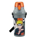 【5個セット】 スケーター ワンプッシュ開閉 抗菌 プラスチック水筒 NARUTO 480ml(1個)×5個セット【正規品】