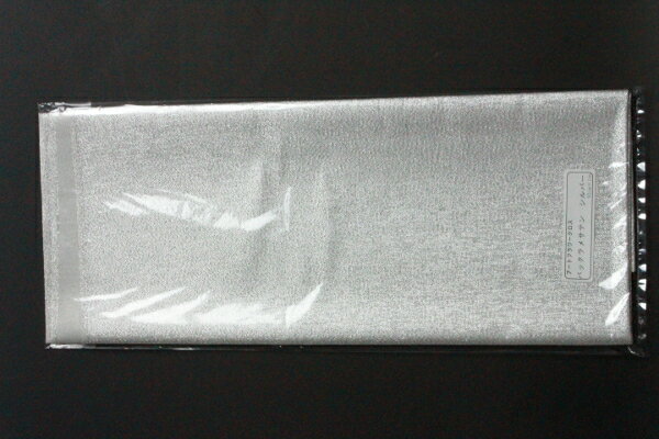 布花・アートフラワー用生地 バックラメサテン 固糊 シルバー 巾:約92cm×長さ:約100cm