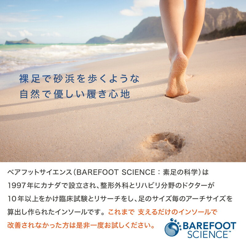 BAREFOOTSCIENCE『7段階扁平足インソール』