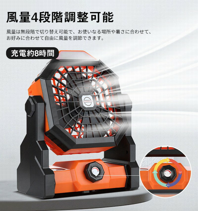 【先着100名5％OFF】【最短翌日配達】 扇風機 小型 超軽量 アウトドア 扇風機 キャンプ 吊り下げ 風量無段階 卓上扇風機 静音 usb充電 扇風機 首振り LED照明付き 災害対策 扇風機 強力ファン 手持ち 扇風機 業務用 室外 ミニ扇風機 持ち運び 熱中症 小型扇風機PSE認証