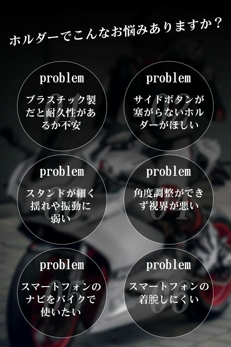 【レビュー特典付き】置くだけ充電 バイク スマホホルダー 日除け 充電 スマホホルダー ワイヤレス充電 バイクスマホホルダー USB充電 QI充電 バイク用スマホホルダー 充電スマホホルダー 落下防止 防振 ワンタッチ脱着簡単 360度回転 blossom0088-10000009 Blossom サンプル画像2