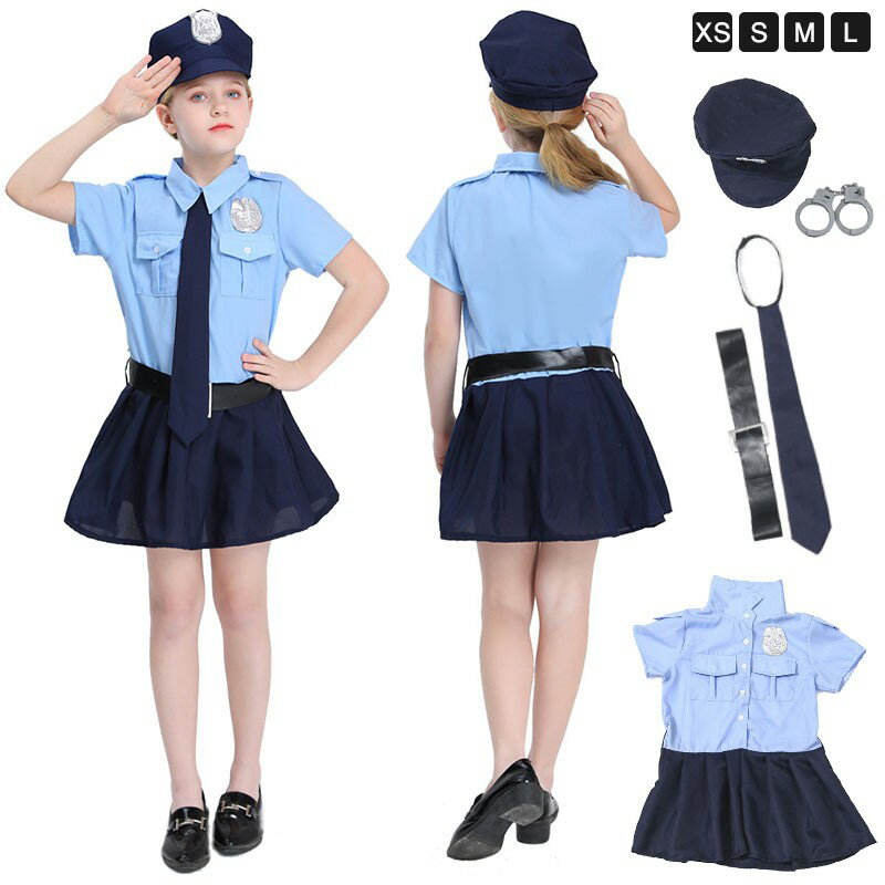 乐天商城 - 【全店ポイント5倍】ハロウィンコスプレ 子供 警察コスプレ ハロウィン コスプレ 子供 ハロウィン仮装 コスプレ衣装 制服 ハロウィングッズ ハロウィン 子供コスプレ 子供服 可愛い ハロウィン 衣装 子供 コスプレ 仮装 男の子 子ども 女の子 学園祭 文化祭 演出服 子供