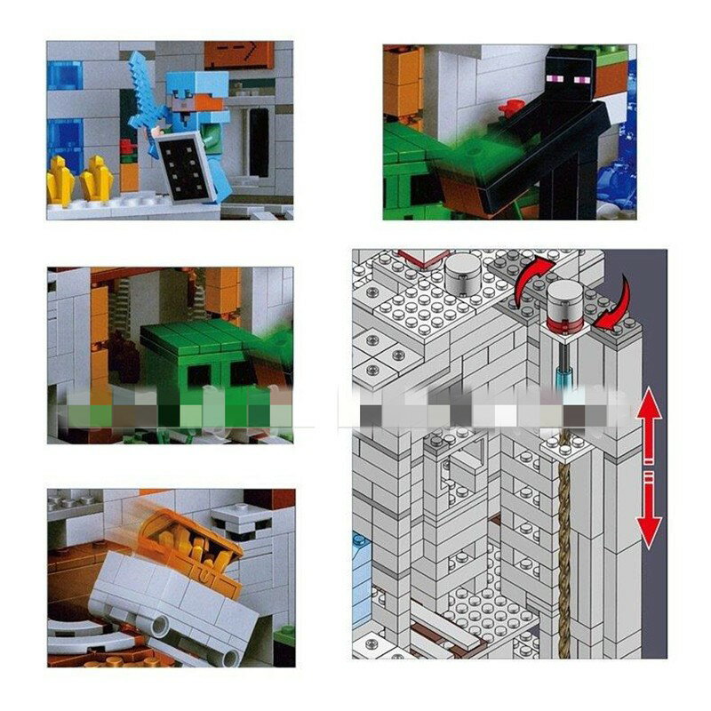 【レビュー特典あり】legoマイクラ風 legoマインクラフト風 レゴ 山の洞窟 レゴ互換 ミニフィグ レゴブロック 山の洞窟完全版 超豪華2688PCS LEGOマインクラフト互換 レゴミニフィギュア ブロック おもちゃ 子供 プレゼント 小学生 レゴ ブロック