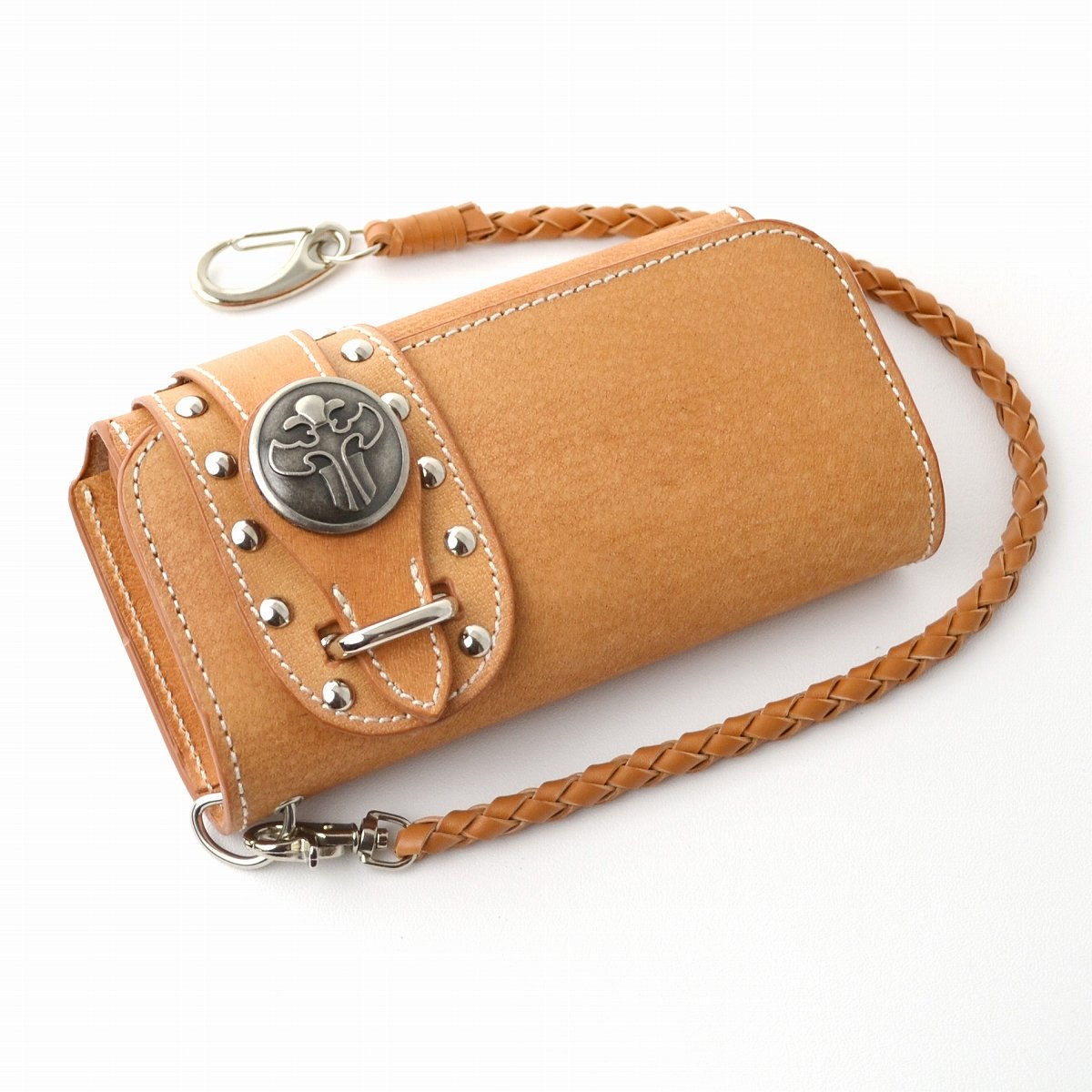 【farian ファリアン】スタッズレザーウォレット　メンズブランド 長財布【さいふ サイフ 財布 wallet】レザーロングウォレット送料無料 クリスマス ギフト プレゼント 贈り物