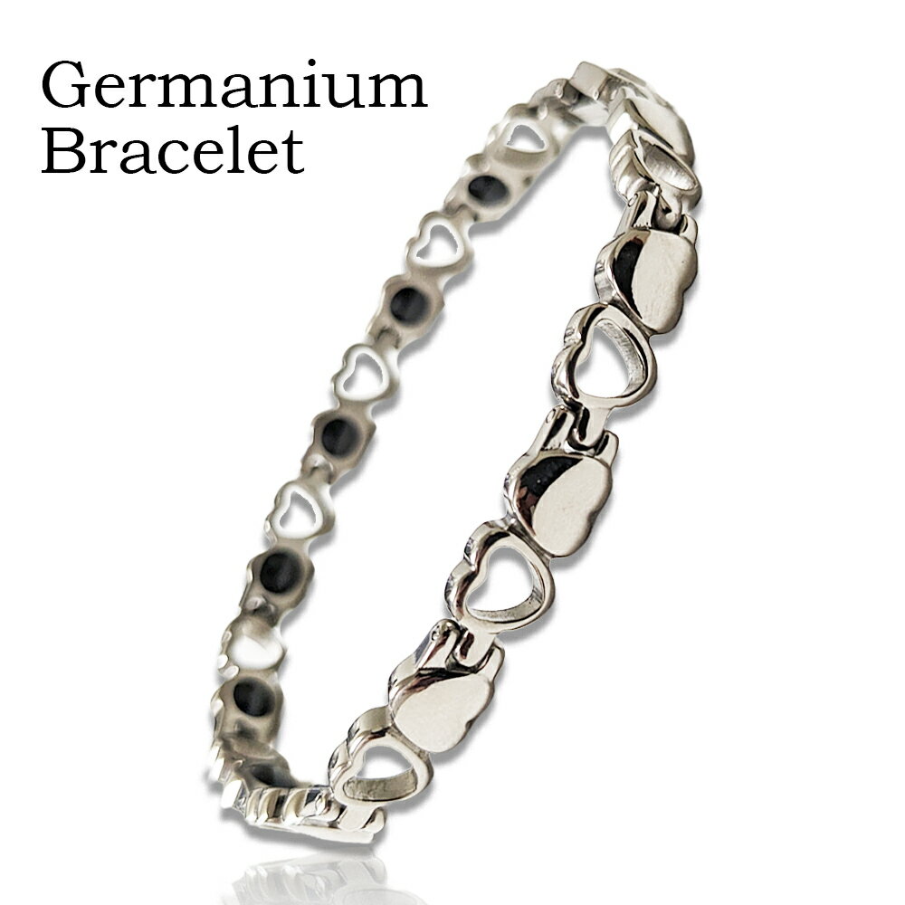 GERMANIUM BRACELET titanium body ゲルマニウムブレスレット ● 当ブレスレットの特徴 サイズの調整は調整用修理ピン（別売）で出来ますが、難しい場合は、時計店等で調整をお願い致します。 ゲルマニウムアクセサリーは、法律の規制により販売が制限されるようになりました。 その為、ゲルマニウムアクセサリーの製造が少なくなりましたので、現在は入荷が困難な状態になりました。 当ゲルマニウムネックレスも 在庫分の販売で、在庫が無くなった辞典で販売は中止する予定です。 あの時買っておけば良かったと、後悔する商品の一つかも知れません。 ※ゲルマニウムの効果効能につきましては、薬機法に抵触しますので掲載は出来ません。 ご理解を賜ります様よろしくお願い致します。 サイズ(約)　長さ20.1cm（調整可能） 幅0.7cm 厚さ0.2cm 重量 約15g 素材・材質　チタン ゲルマニウム（粒） 11粒 【ご使用方法】 手、足、首に装着してください。 複数ご使用になられることをおすすめします。 【使用上の注意】 ・幼児の手の届かない所に保管して下さい。 ・異常を感じたときには使用をおやめ下さい。 ・多少の変色する場合がありますが、品質に問題はありません 【ご注意】 水仕事・水泳・お風呂等では当ゲルマニウムアクセサリーは必ず取り外してください。 装着したまま利用されますとゲルマニウム粒が剥がれ落ちる原因となります。GERMANIUM BRACELET titanium body ゲルマニウムブレスレット ● 当ブレスレットの特徴 サイズの調整は、初めての方でも付属の調整用修理ピンで出来ますが、 難しい場合は、時計店等で調整をお願い致します。 ゲルマニウムアクセサリーは、 薬事法の規制により販売が制限されるようになりました。 その為、ゲルマニウムアクセサリーの製造が 少なくなりましたので、現在は入荷が困難な状態になりました。 当ゲルマニウムネックレスも 在庫分の販売で、在庫が無くなった辞典で販売は中止する予定です。 あの時買っておけば良かったと、後悔する商品の一つかも知れません。 ゲルマニウムの効果効能につきましては、 薬事法に抵触しますので掲載は出来ません。 ご理解を賜ります様よろしくお願い致します。 サイズ(約)長さ20.1cm 幅0.7cm 厚さ0.2cm（調整可能） （調整可能）重量約15g素材・材質チタン ゲルマニウム（粒） 11粒 付属品調整ピン 【ご使用方法】 手、足、首に装着してください。 複数ご使用になられることをおすすめします。 【使用上の注意】 ・幼児の手の届かない所に保管して下さい・異常を感じたときには使用をおやめ下さい。 ・多少の変色する場合がありますが、品質に問題はありません 【ご注意】 水仕事・水泳・お風呂等では当ゲルマニウムアクセサリーは必ず取り外してください。 装着したまま利用されますとゲルマニウム粒が剥がれ落ちる原因となります。