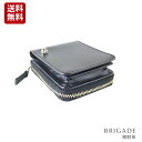 メンズ短財布 牛革 本革 カードケース 小銭入れ ラウンドファスナー短財布 万能財布 BRIGADE ブリゲード クリスマス ギフト プレゼント 贈り物