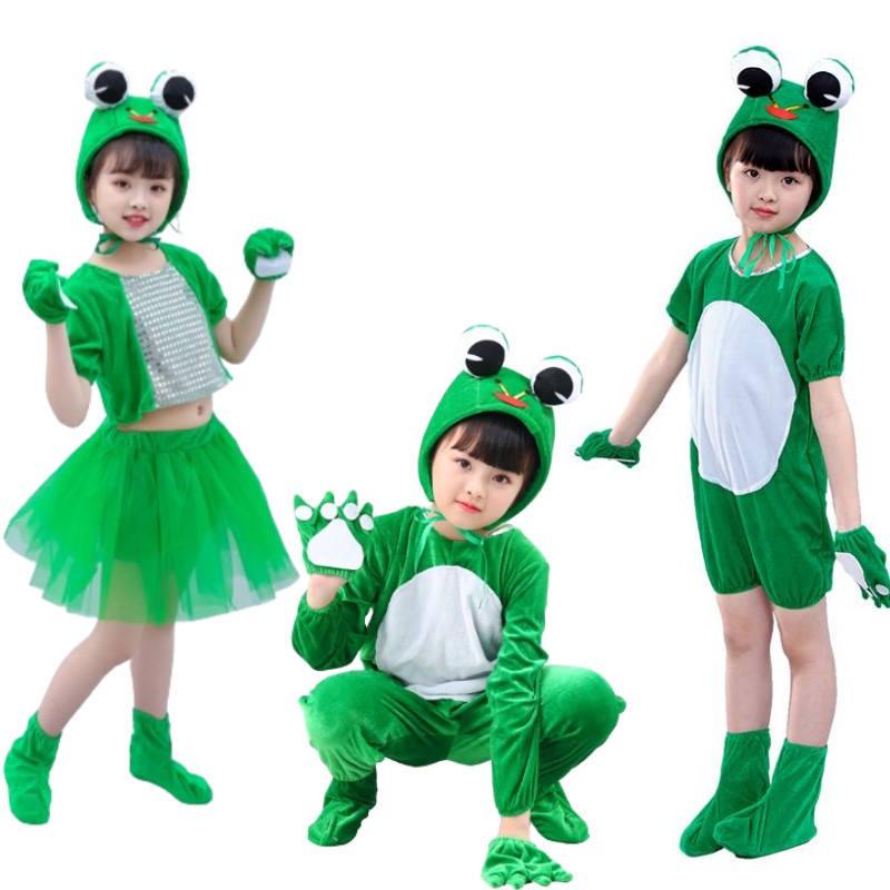 子供服 動物 着ぐるみ 蛙 コスチューム 仮装 コスプレ カエル帽子 セットアップ ロンパース ワンピース 長袖 子ども クリスマス ハロウィン衣装 キャラクター パーティー イベント 変装 ステージ衣装 幼稚園 発表会